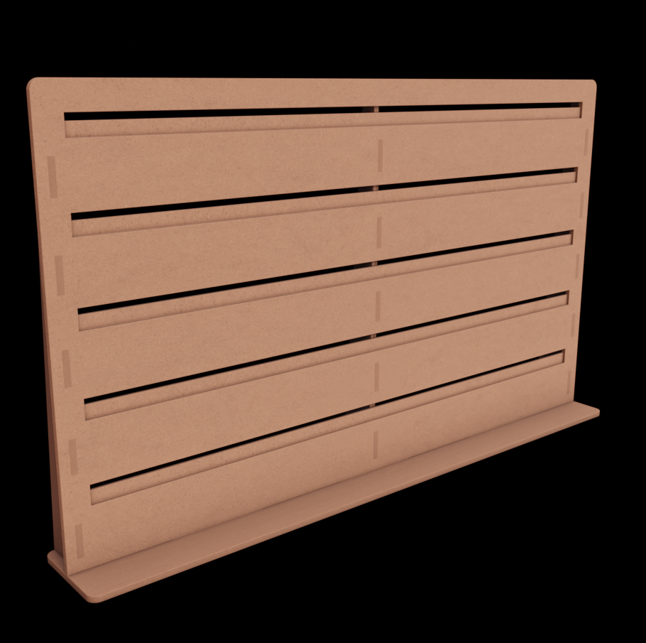 Adjustable Pegboard 65x110cm - Long Hooks