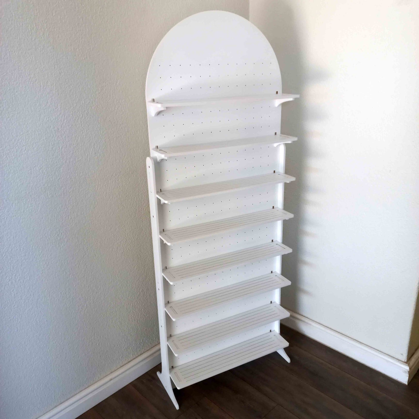 Shelf and Pegboard Display Stand 1.6m