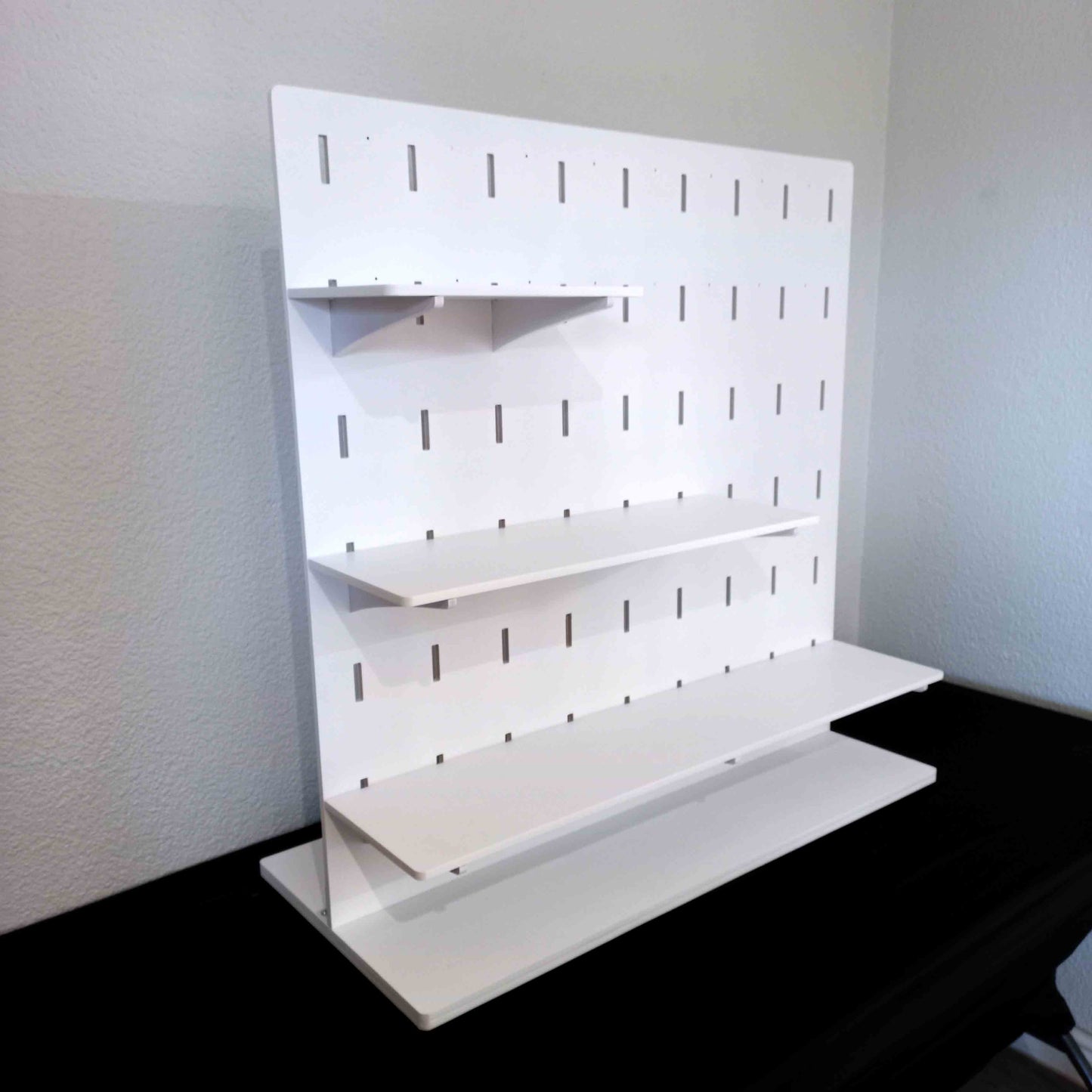Adjustable Shelf Display Unit for Table