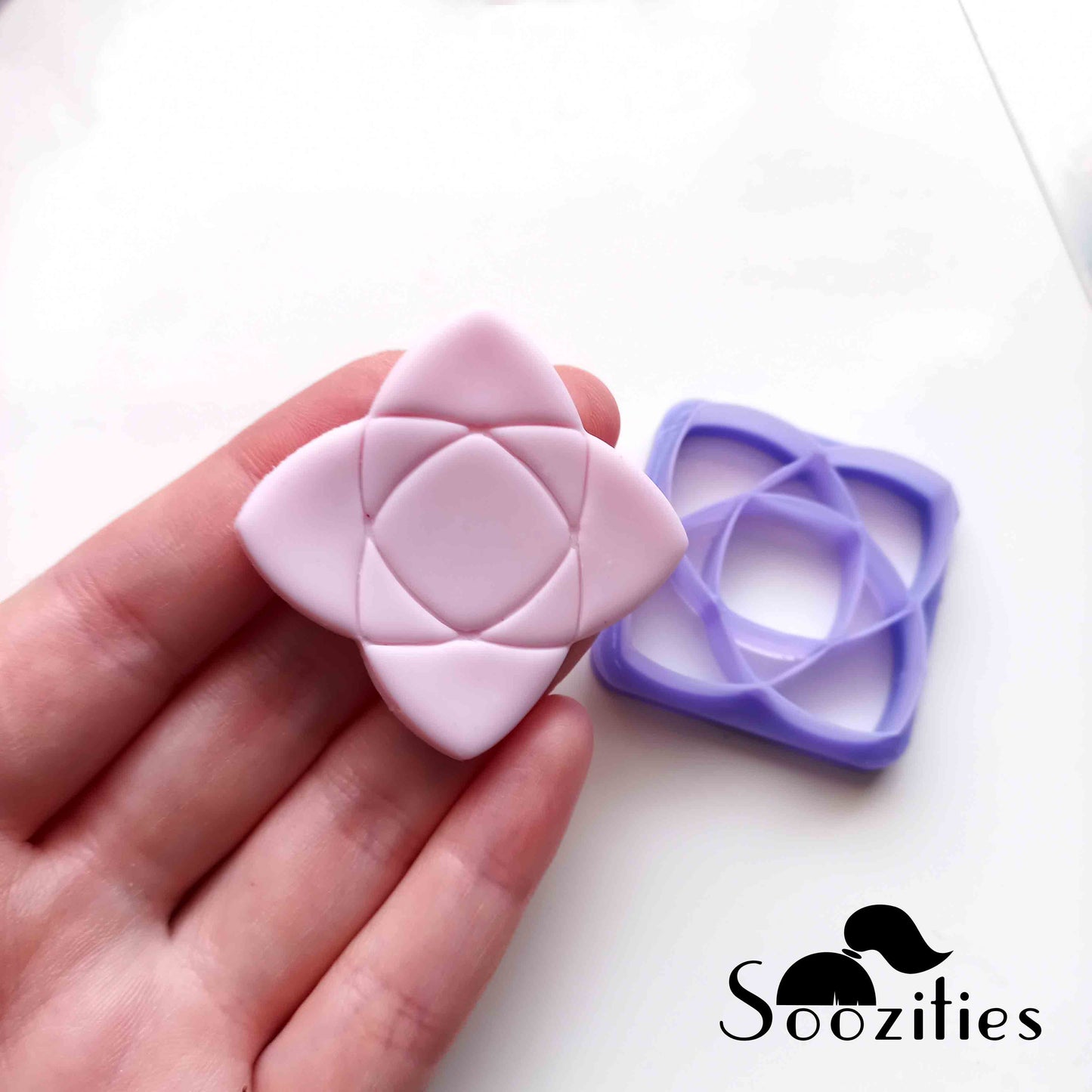 Geometric Leaf polymer clay cutters