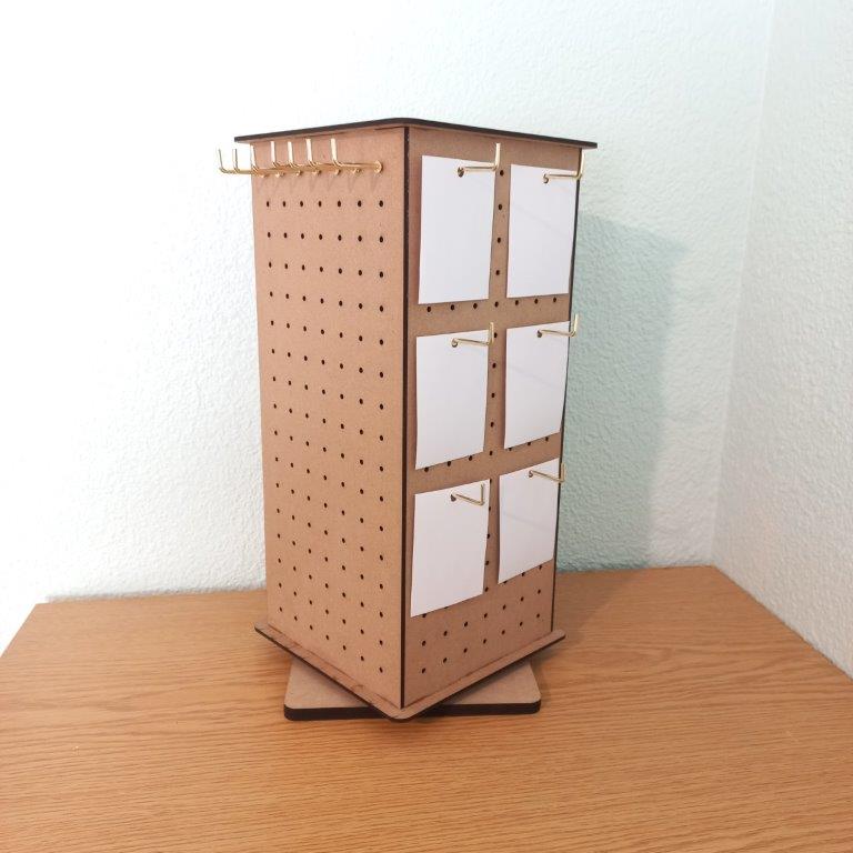 Mini Rotating Pegboard Display Stand