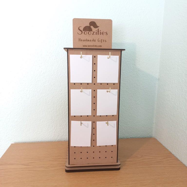Mini Rotating Pegboard Display Stand