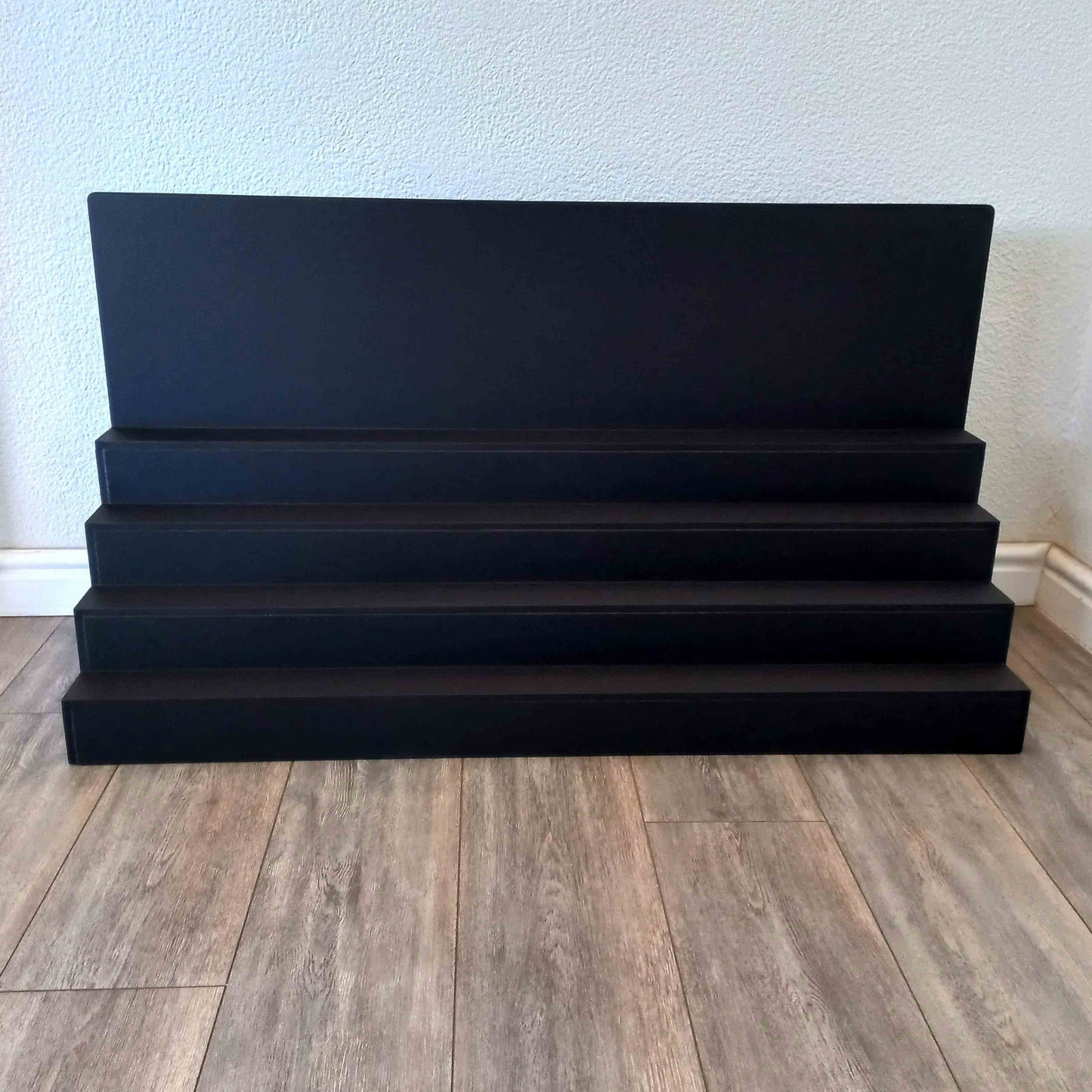 4 Tier Shelf with header 110cm x 60cm x 29cm