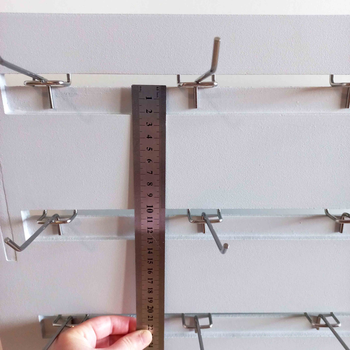 Adjustable Pegboard Display Long Hooks