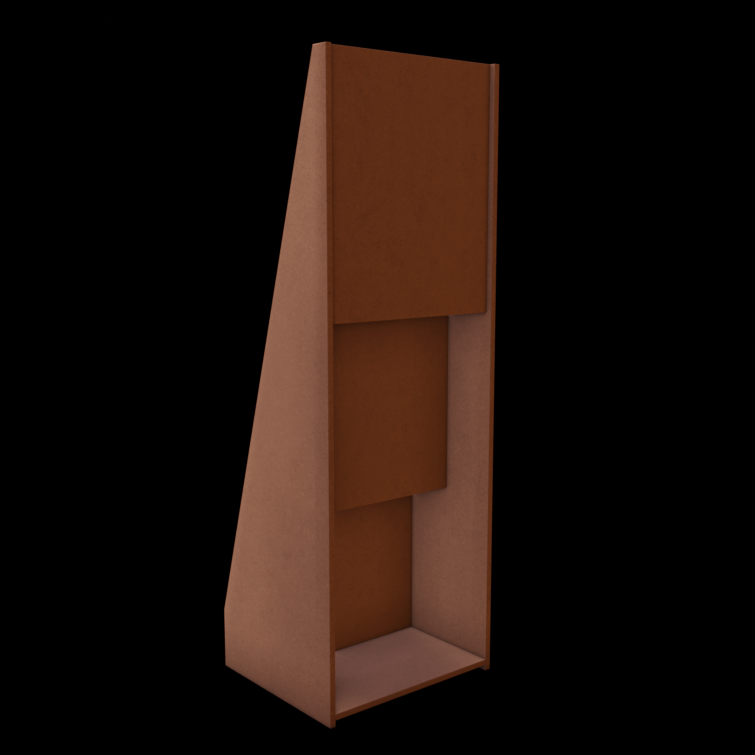 A3 Portrait Display Stand 1m
