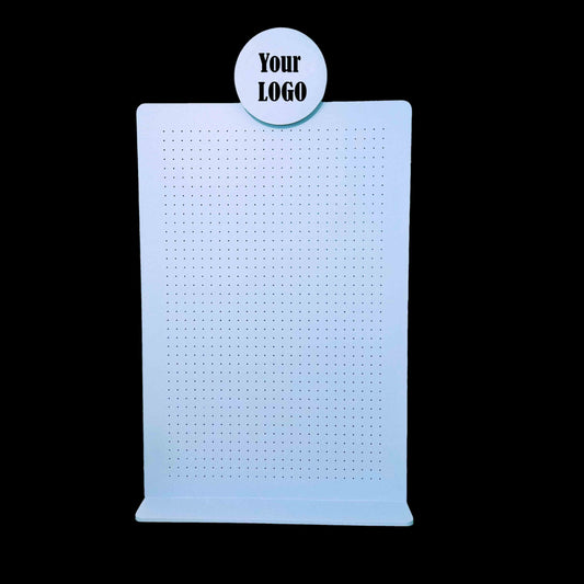 Vertical Table Pegboard Display Stand