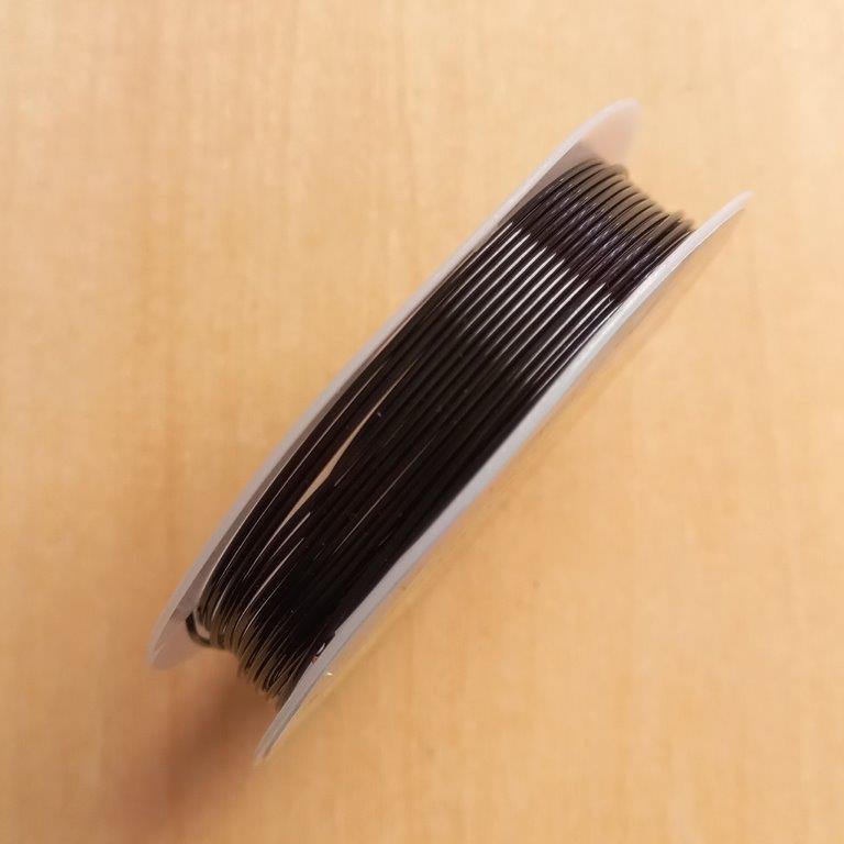 Black Jewelry Wire 0.8mm per 3m roll