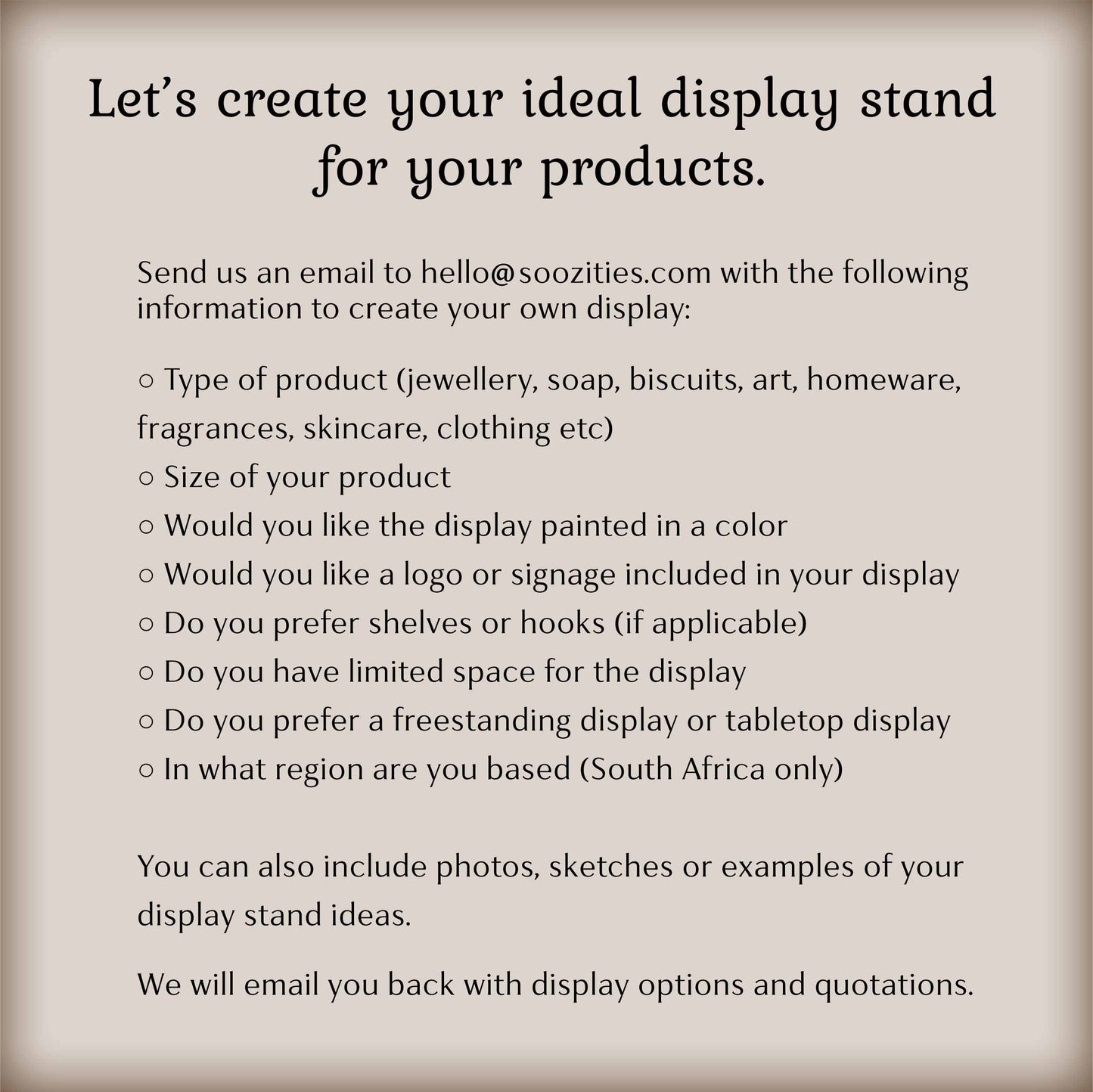 How To Create Your Own Custom Display Stand