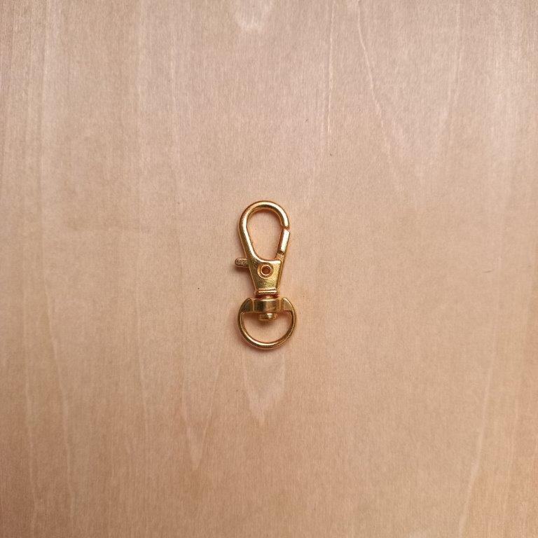 Golden Swivel Lobster Claw Clasps 30.5x11x6mm each