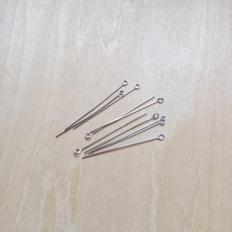 Stainless Steel Eye Pin 36x0.5mm per 10pc