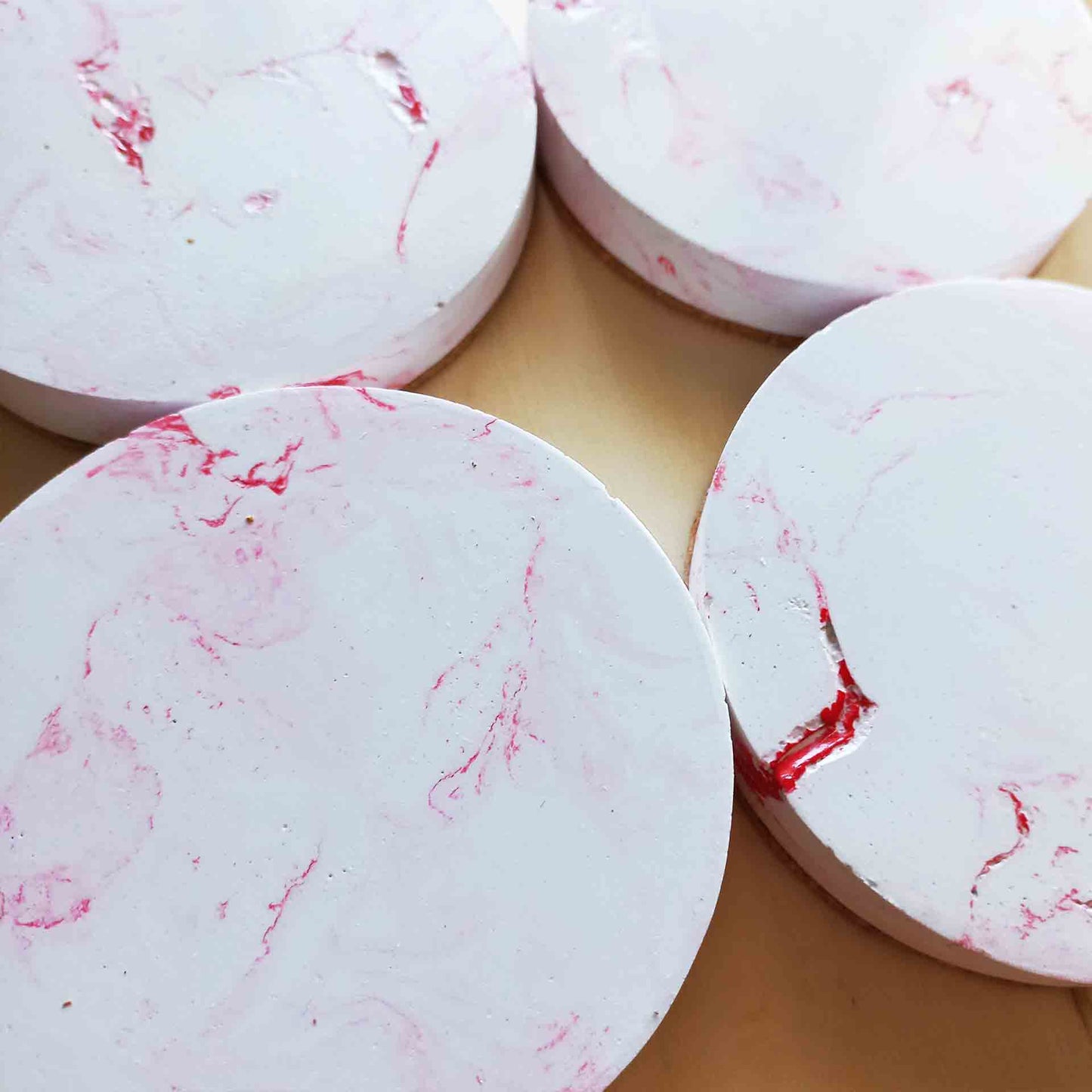 Marble Concrete Coasters each