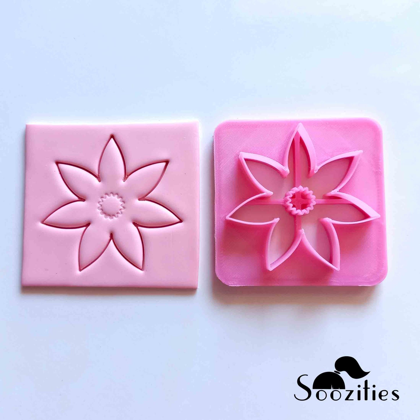 Flower 6 polymer clay cutters