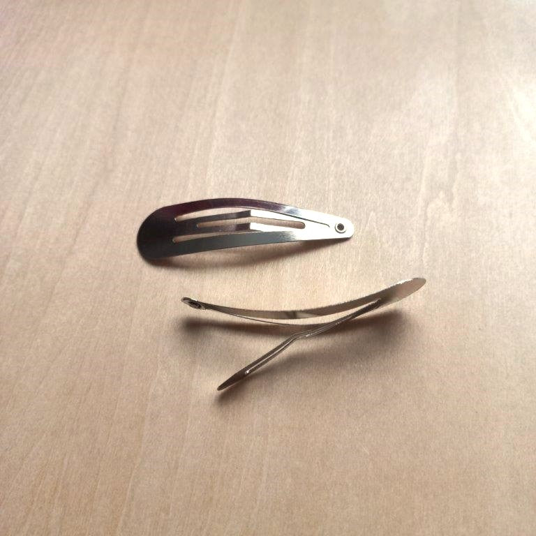 Snap Hair Clips 48x13mm each