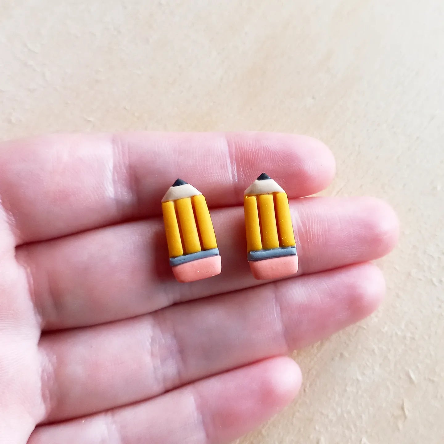 Pencil Stud Earrings