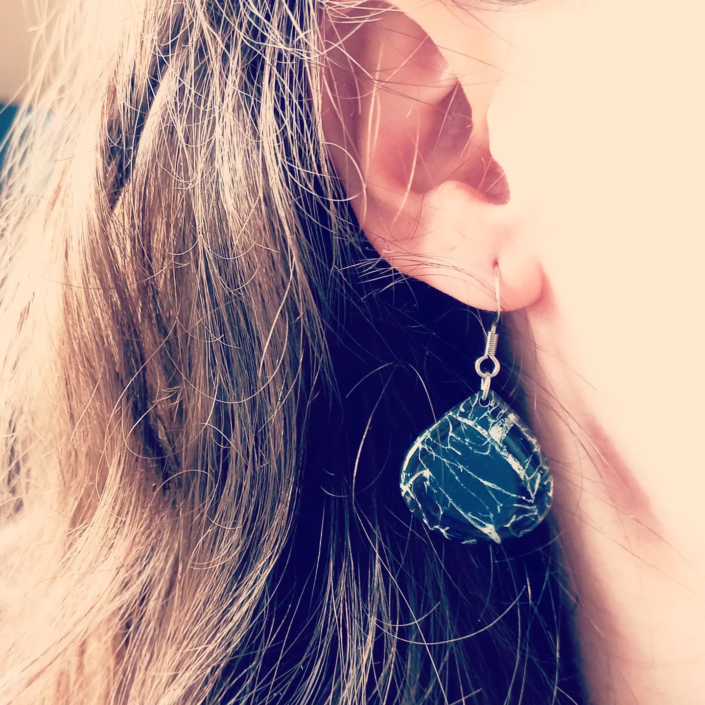 Marble Teardrop Earrings