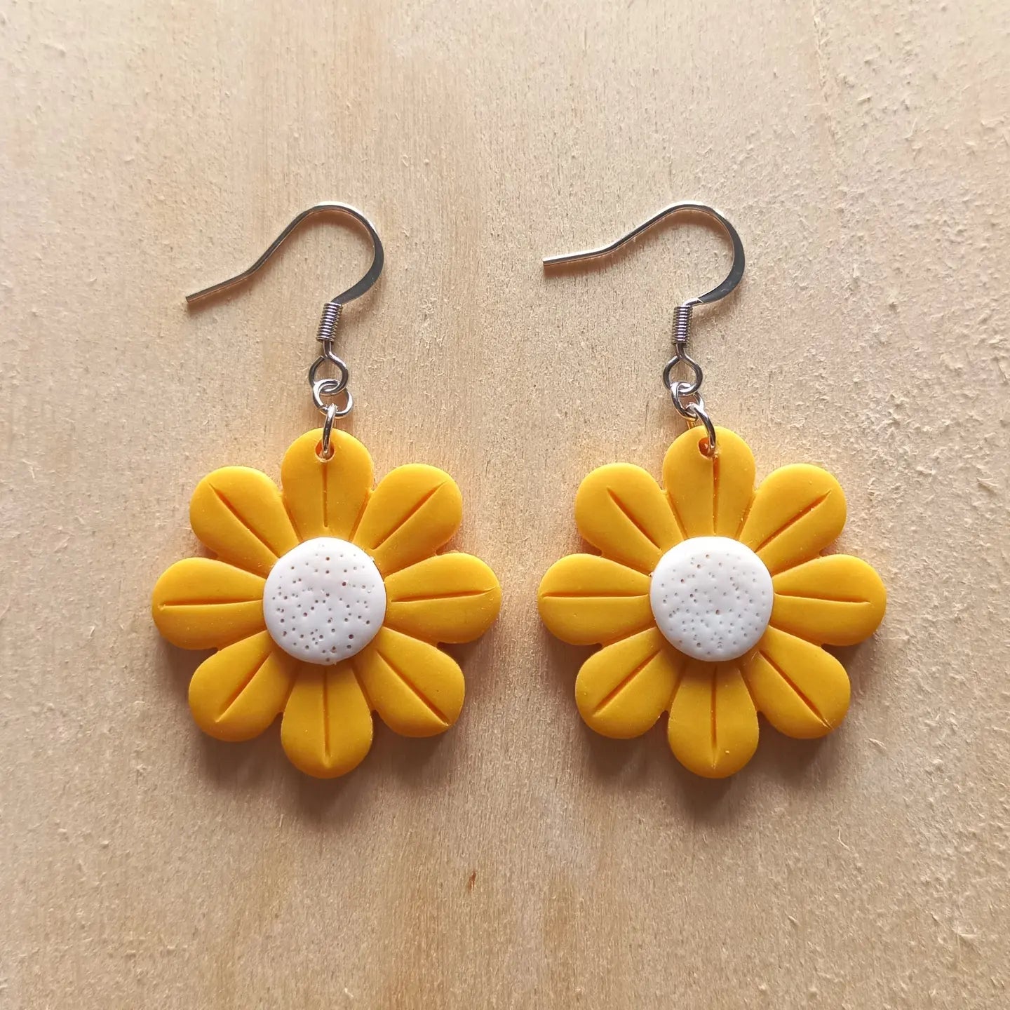 Yellow Daisy Earrings