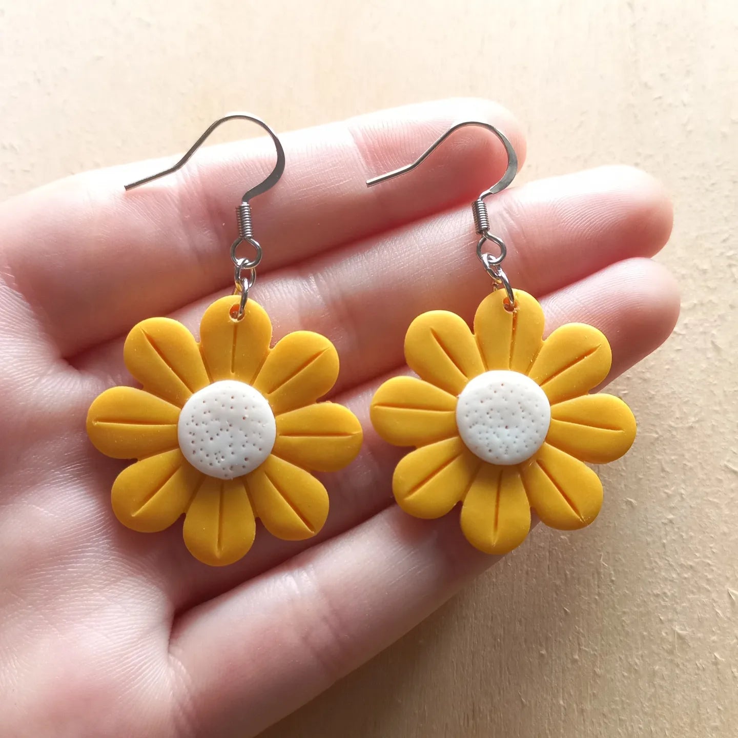 Yellow Daisy Earrings