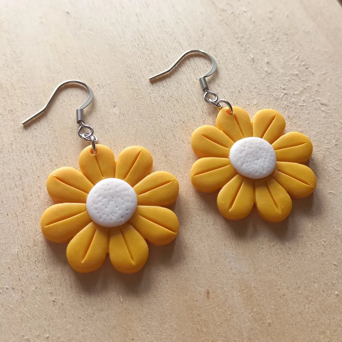 Yellow Daisy Earrings