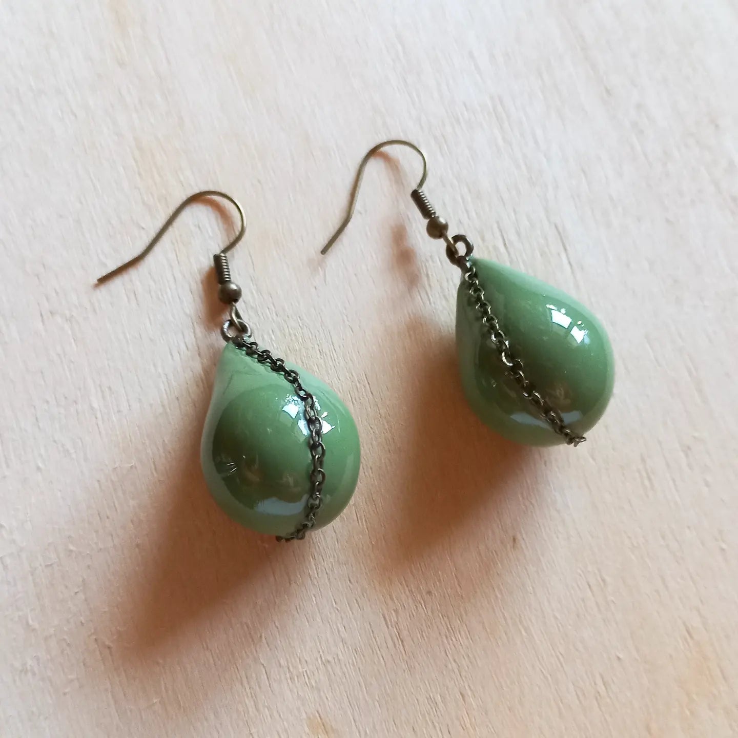 Chain Teardrop earrings