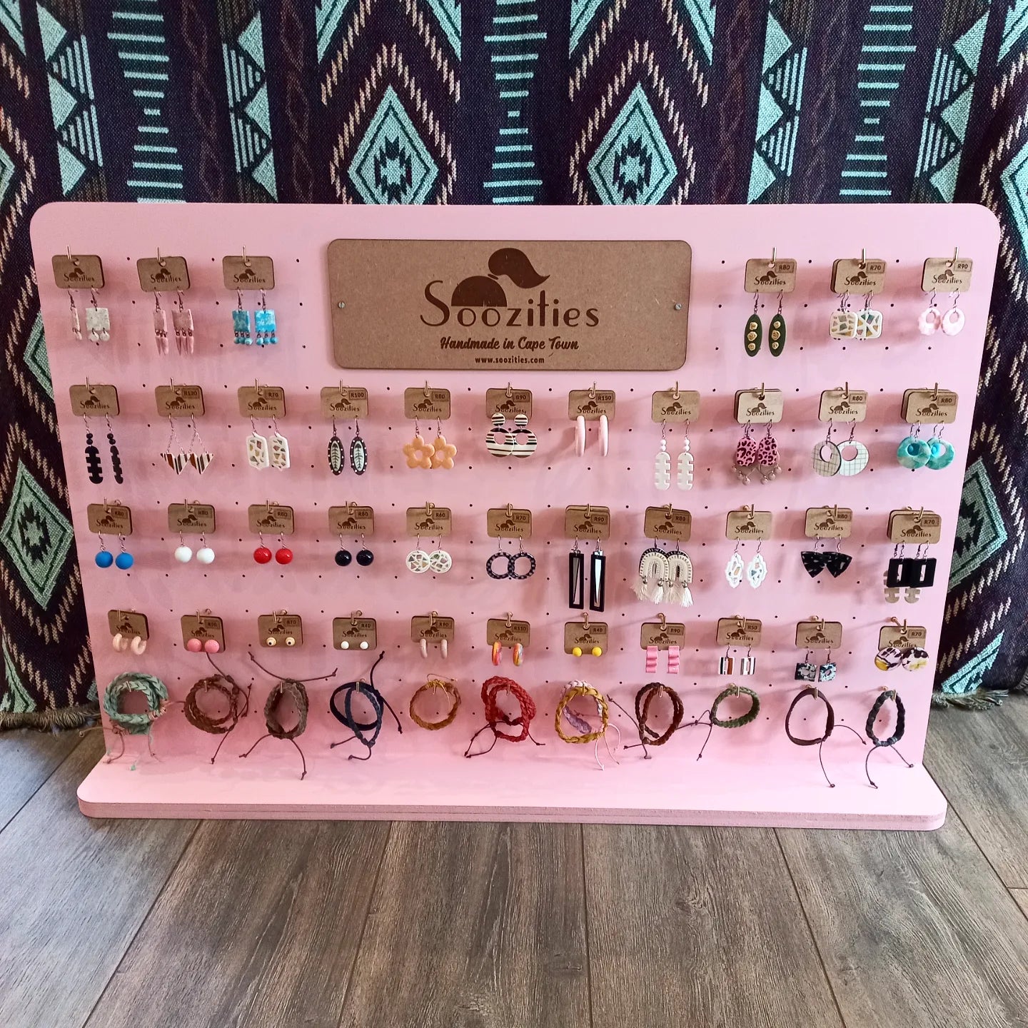 Large Table Pegboard Display Stand