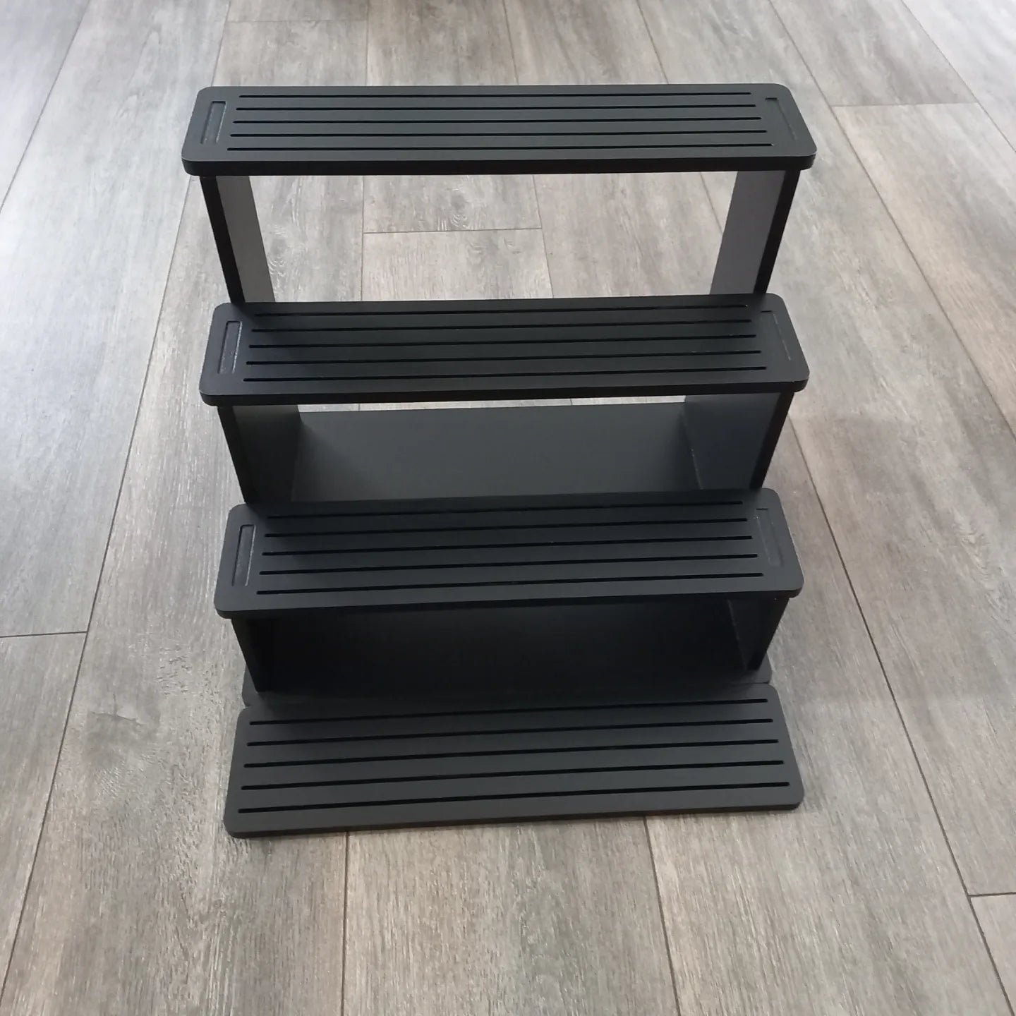 3 or 4 Tier Display Shelf with slots