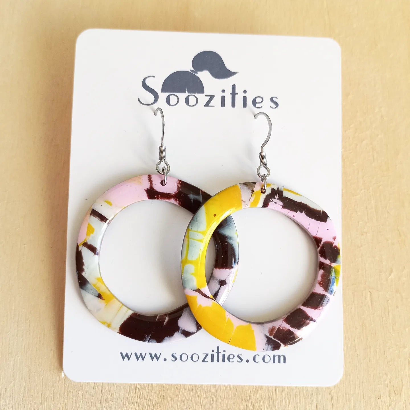 Rustic hoop Earrings