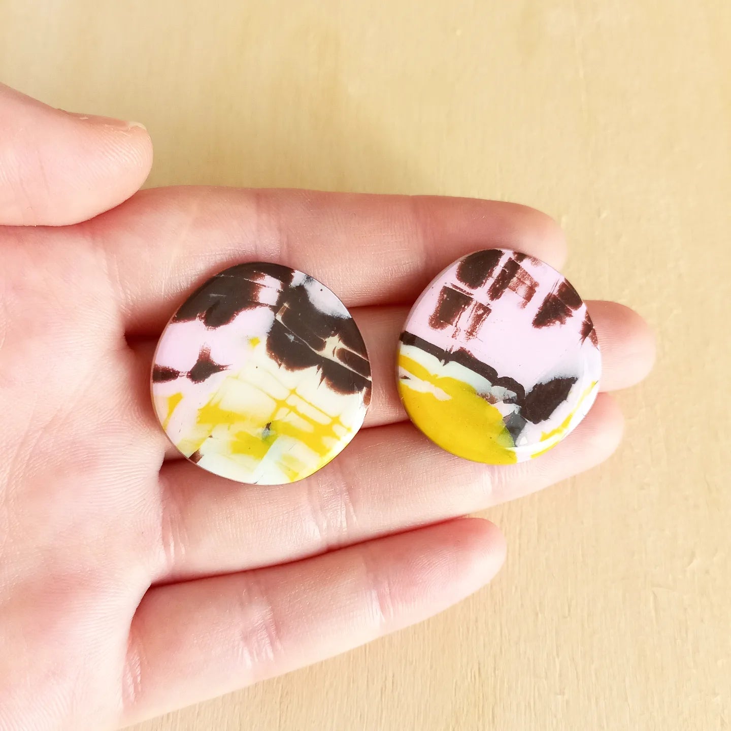 Rustic Stud Earrings