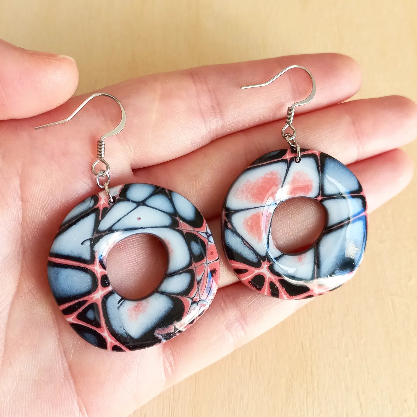 Abstract Ring Earrings