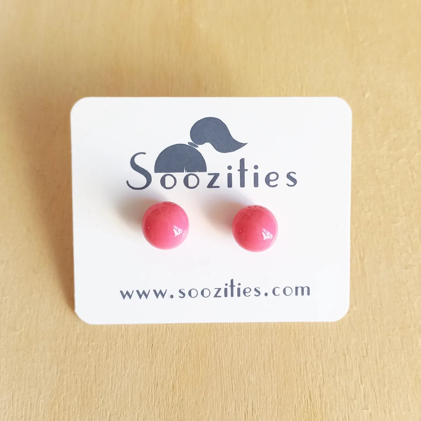 Pink Ball Studs