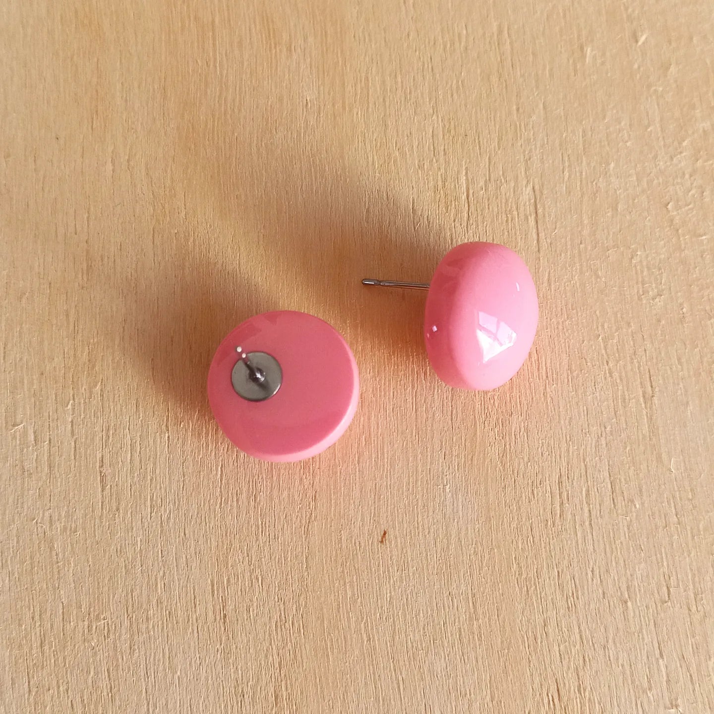 Pink Sphere Studs