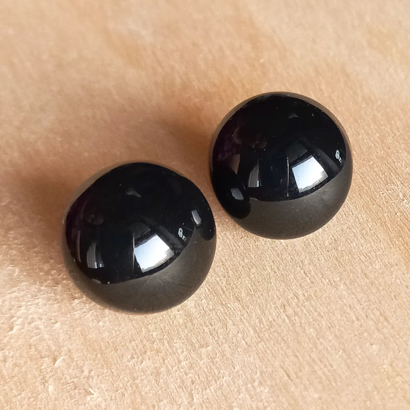 Black Sphere Studs