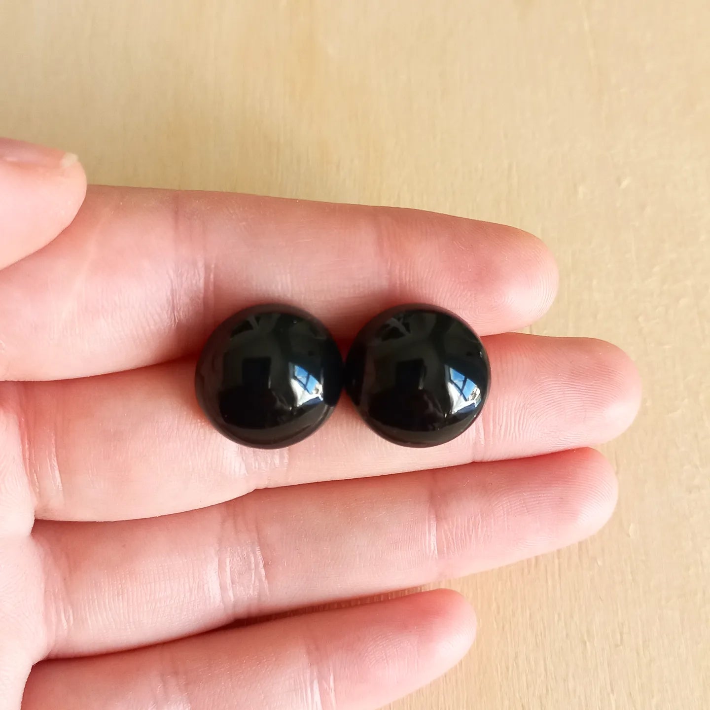 Black Sphere Studs