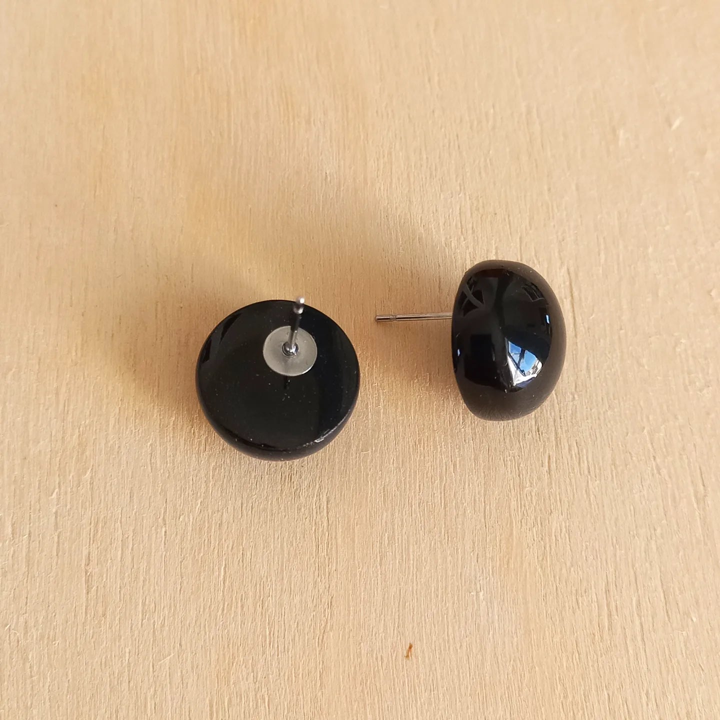 Black Sphere Studs