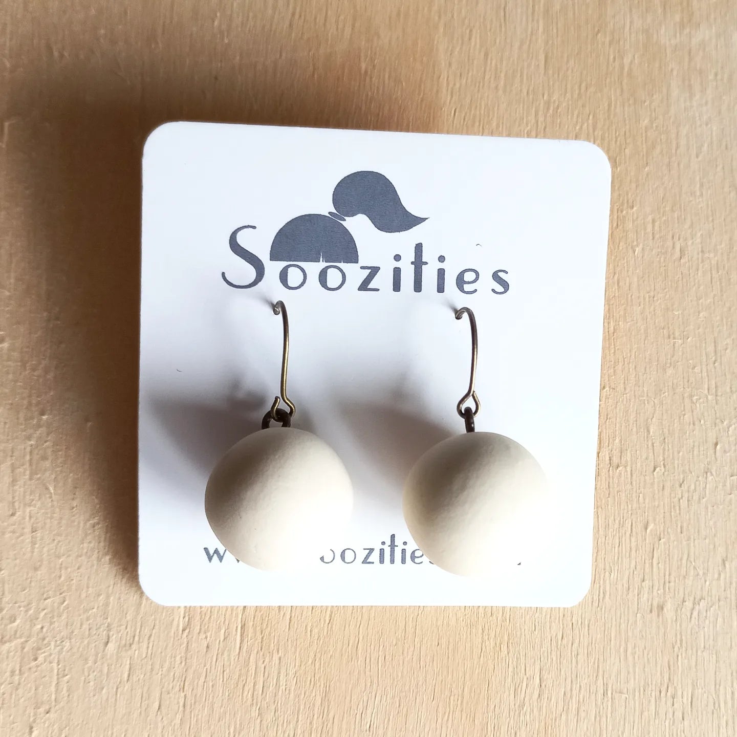 Ivory Ball Earrings