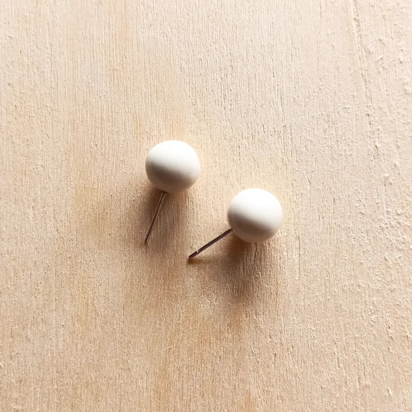Ivory Ball Studs
