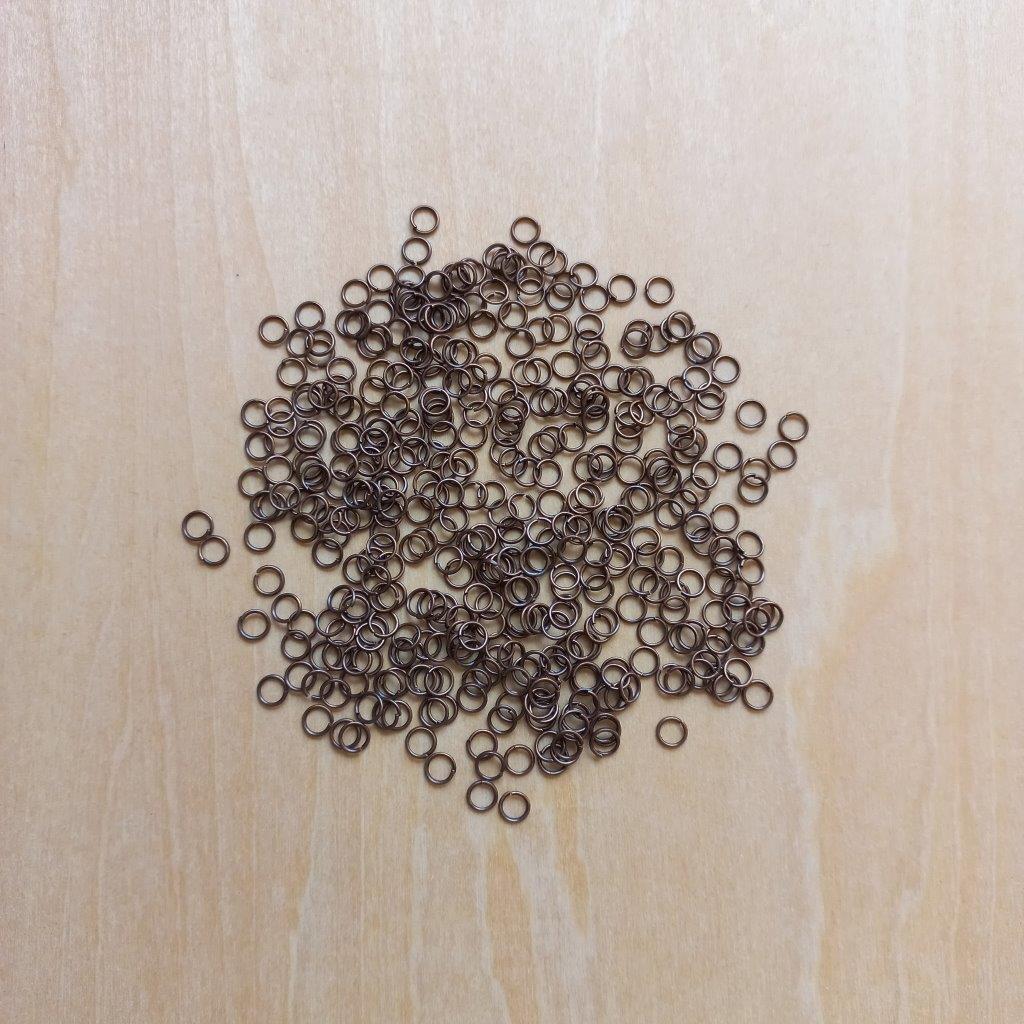 Red Copper Jump Rings 4x0.5mm per 20pcs