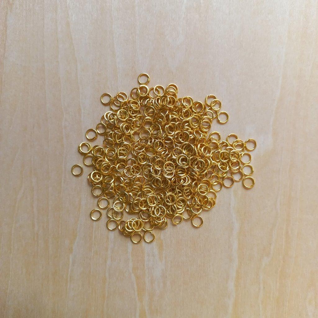 Golden Jump Rings 5x0.7mm per 20pcs