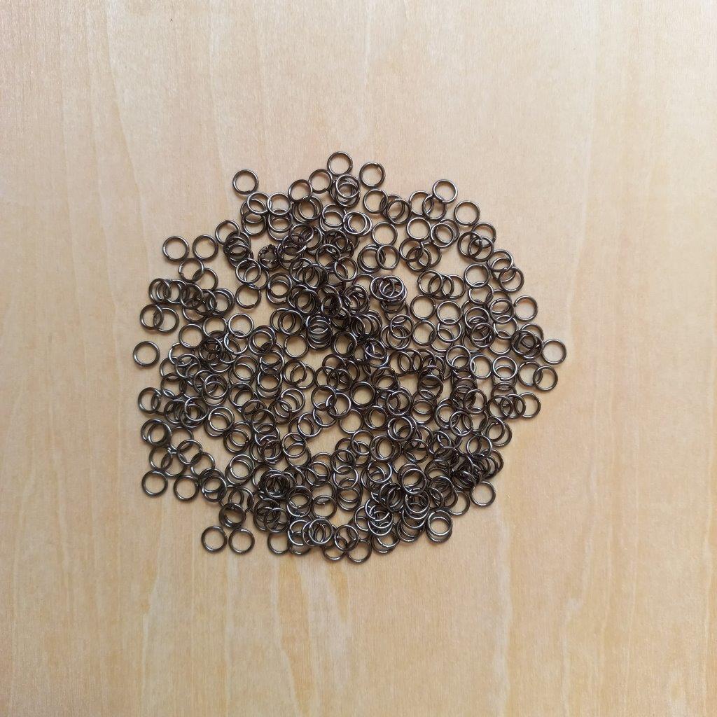 Gunmetal Jump Rings 5x0.7mm per 20pcs