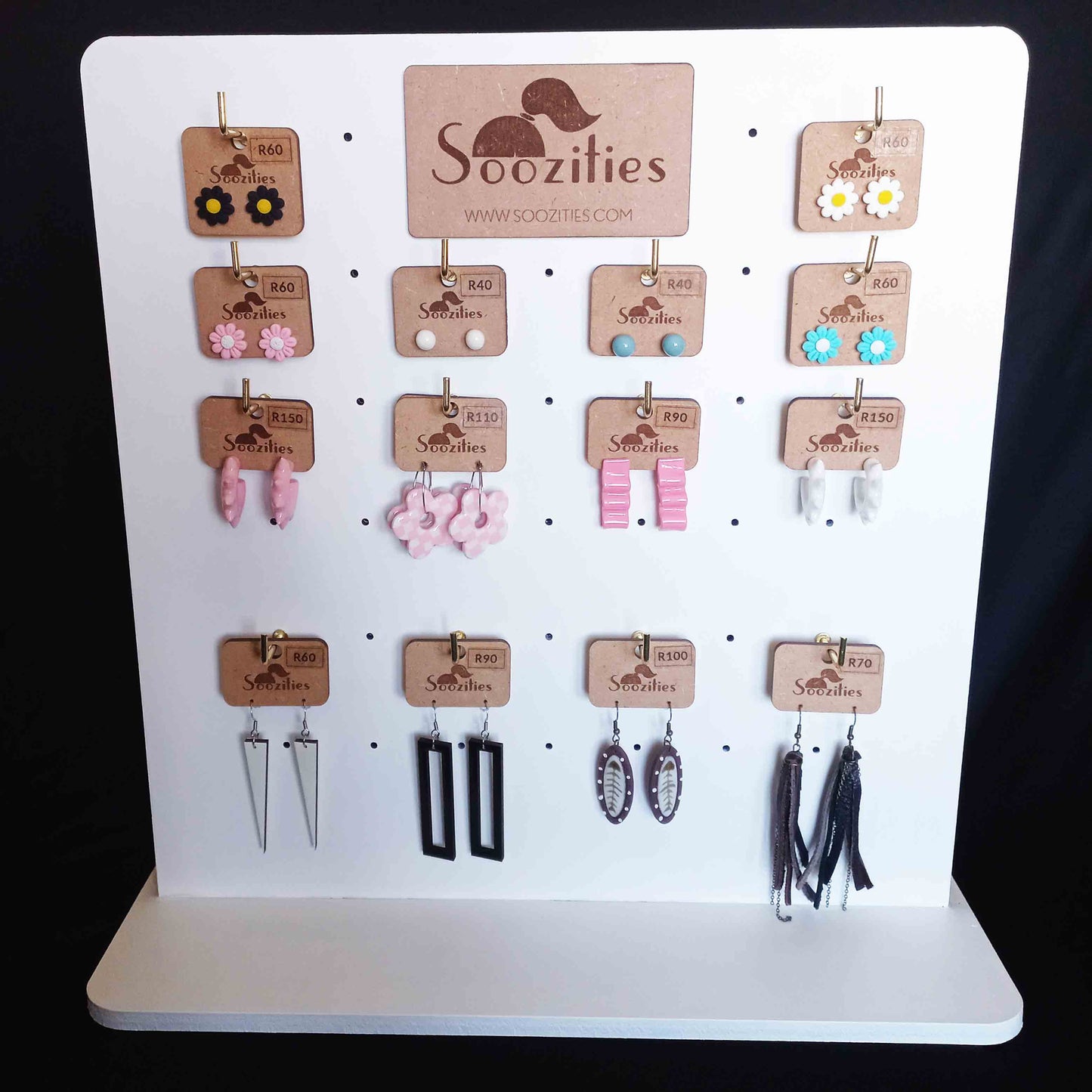 Painted Square Pegboard with Logo