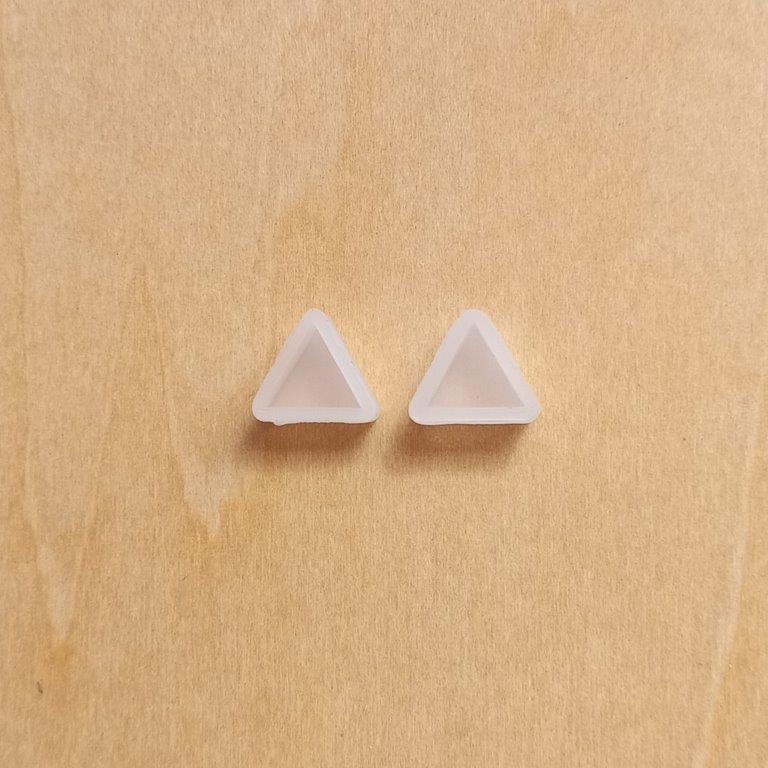 Triangle Pendant Silicone Mold 9x11x6mm per pair