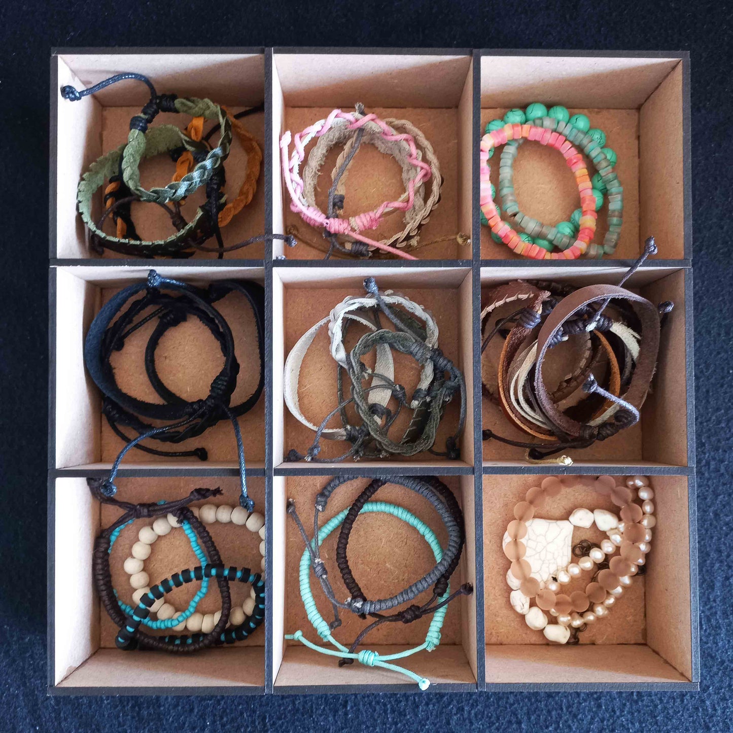 9 Compartments Storage