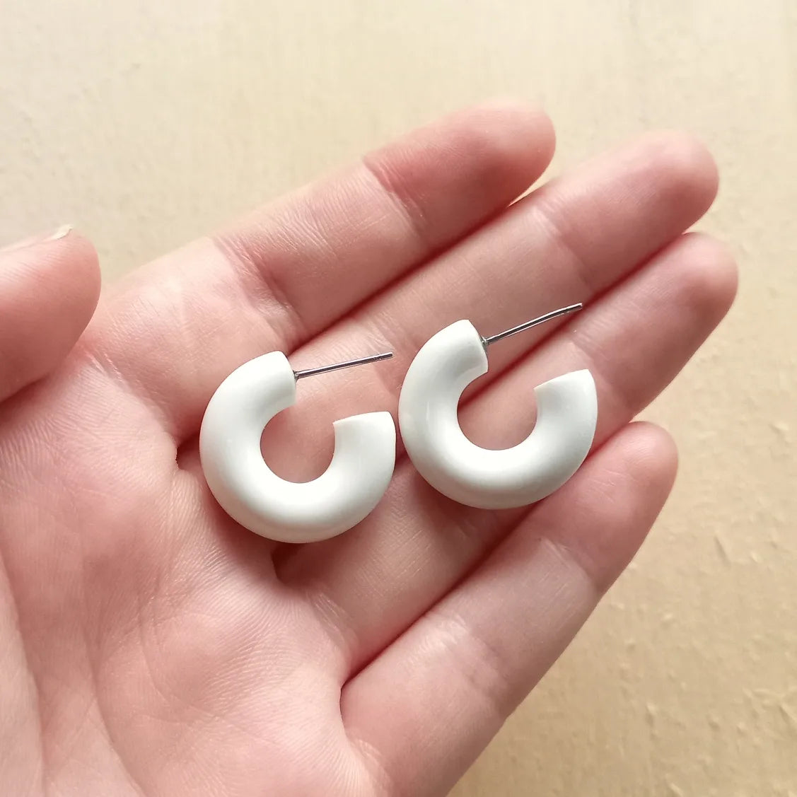White Glazed Hoops