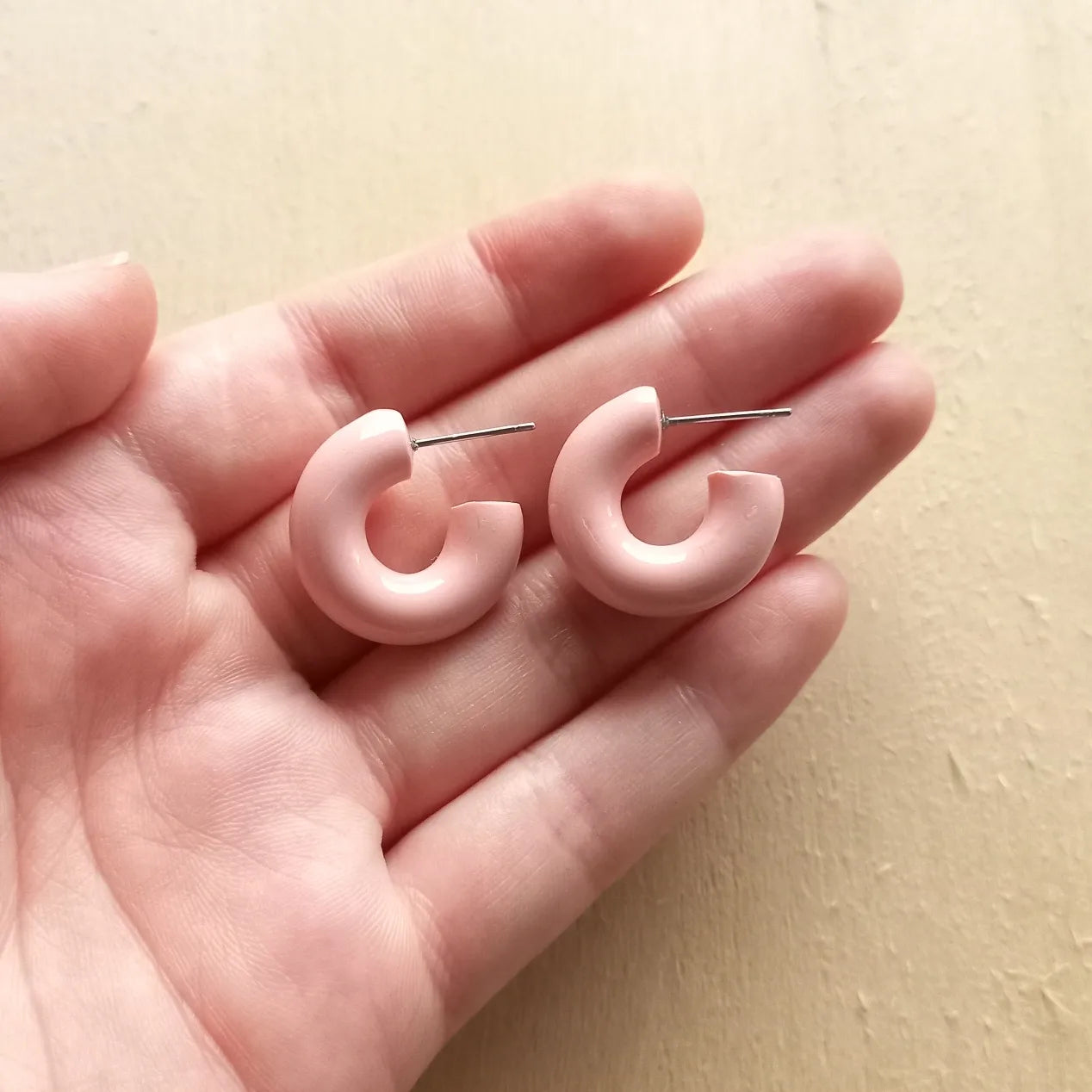 Pink Glazed Hoops
