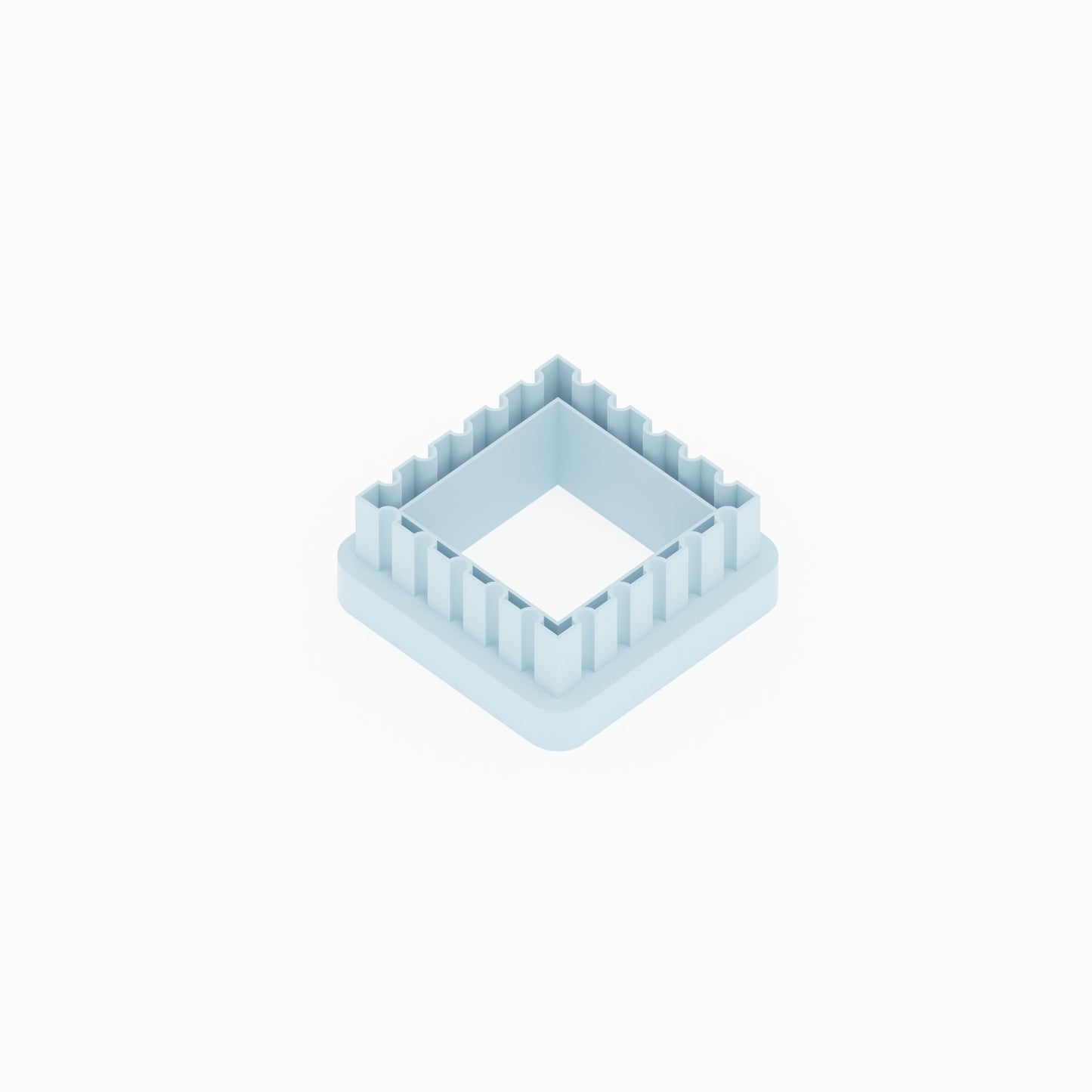 Postage Stamp Square polymer clay cutters