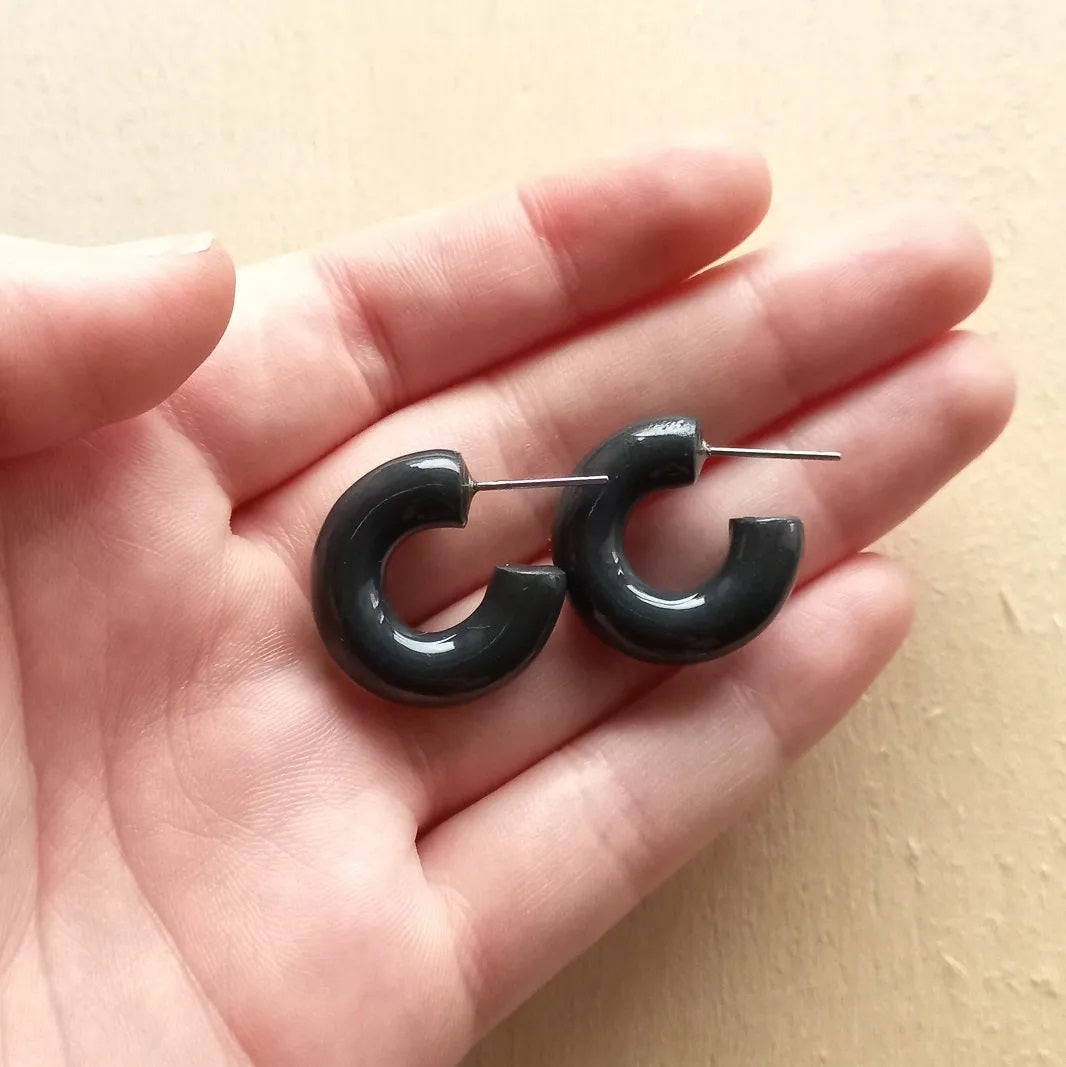 Charcoal Glazed Hoops