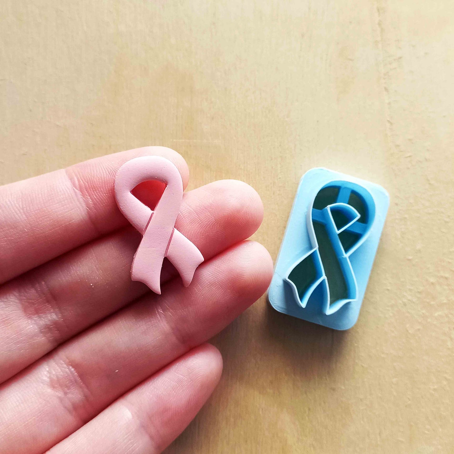 Awareness Ribbon polymer clay cutters