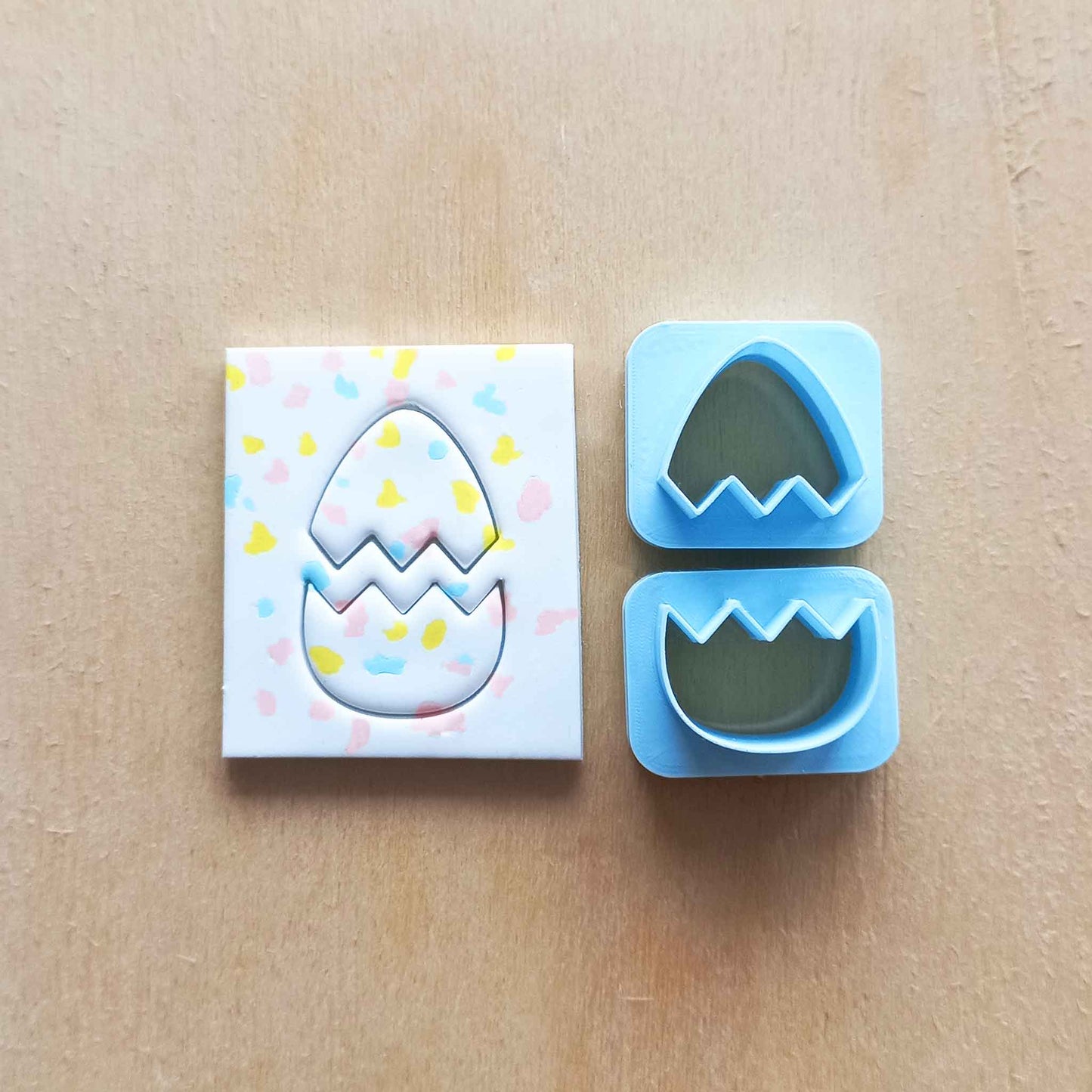 Egg Broken polymer clay cutters