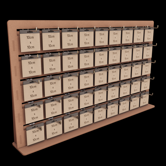 Adjustable Pegboard 65x110cm - Long Hooks