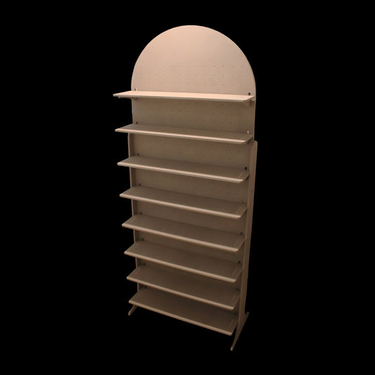 1.6m Shelf and Pegboard Combo Display