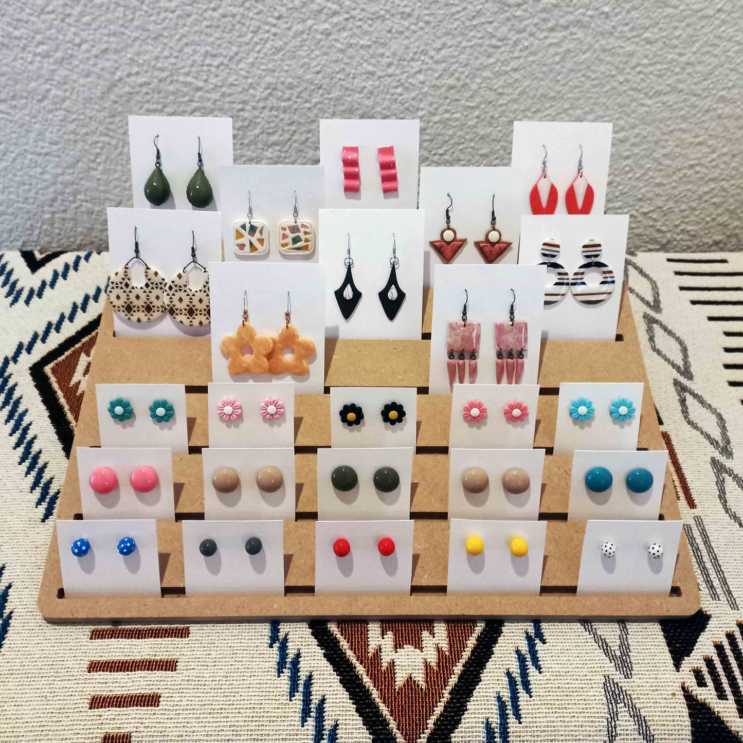 Angled Earring Card Display Stand